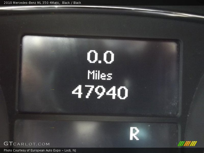 Black / Black 2010 Mercedes-Benz ML 350 4Matic