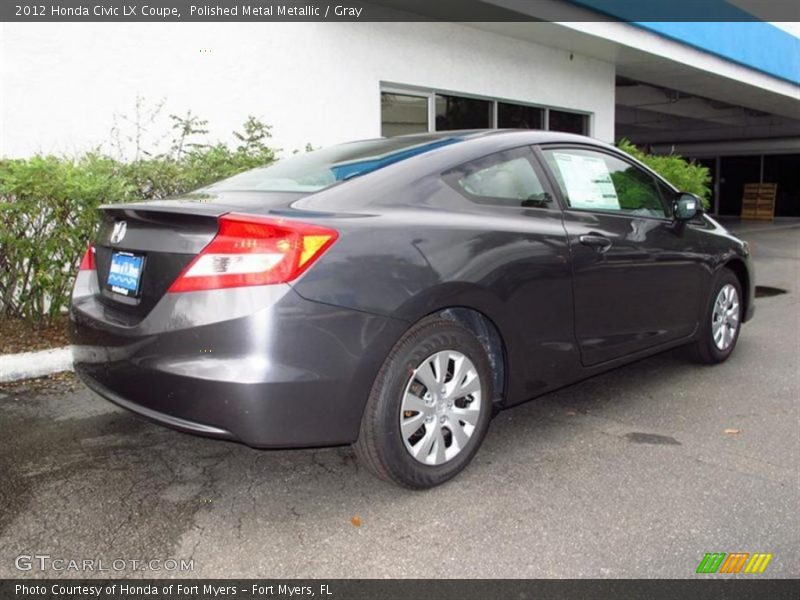 Polished Metal Metallic / Gray 2012 Honda Civic LX Coupe