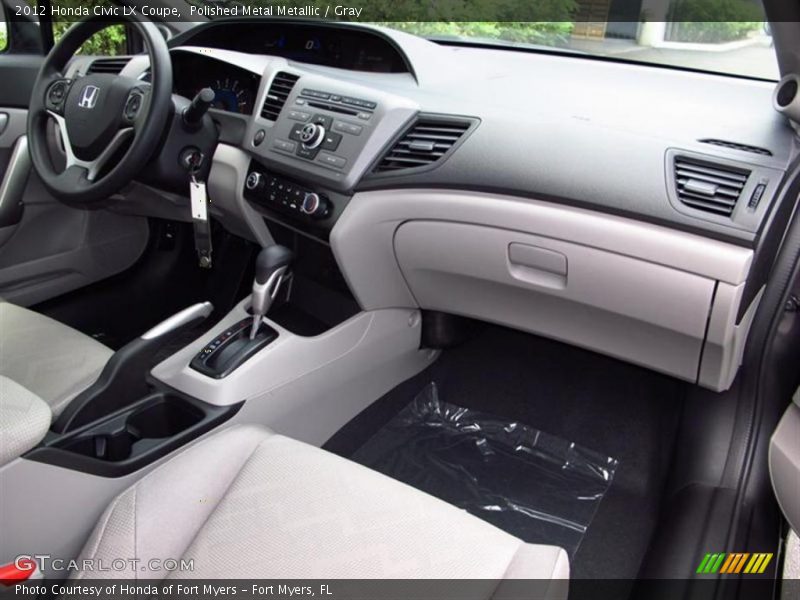 Polished Metal Metallic / Gray 2012 Honda Civic LX Coupe
