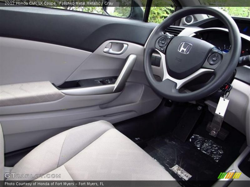 Polished Metal Metallic / Gray 2012 Honda Civic LX Coupe