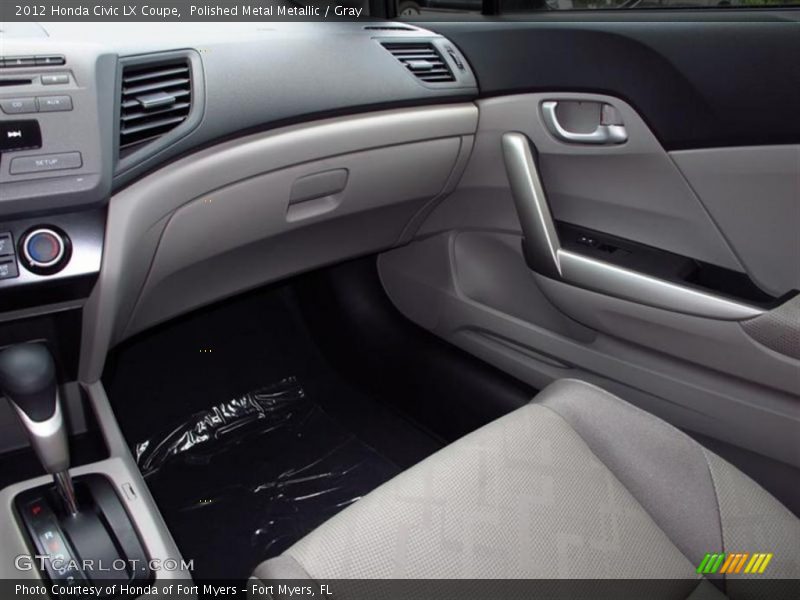 Polished Metal Metallic / Gray 2012 Honda Civic LX Coupe