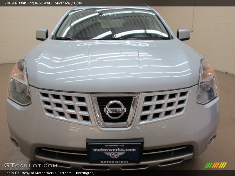 Silver Ice / Gray 2009 Nissan Rogue SL AWD