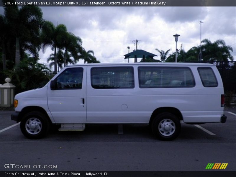 Oxford White / Medium Flint Grey 2007 Ford E Series Van E350 Super Duty XL 15 Passenger