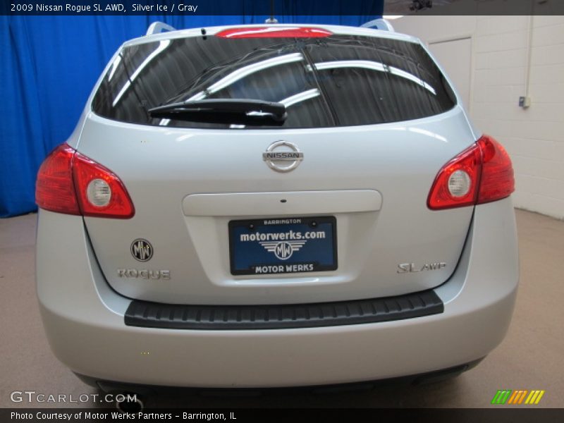 Silver Ice / Gray 2009 Nissan Rogue SL AWD