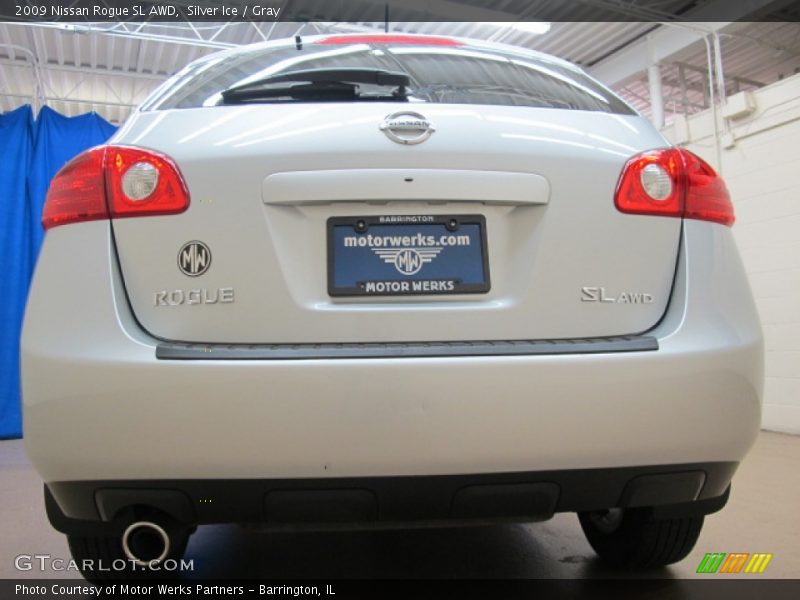 Silver Ice / Gray 2009 Nissan Rogue SL AWD