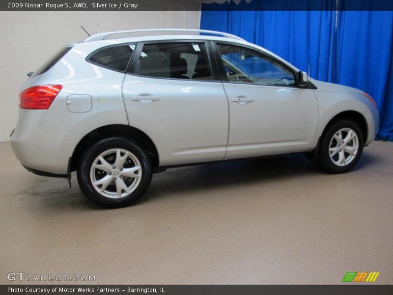 Silver Ice / Gray 2009 Nissan Rogue SL AWD