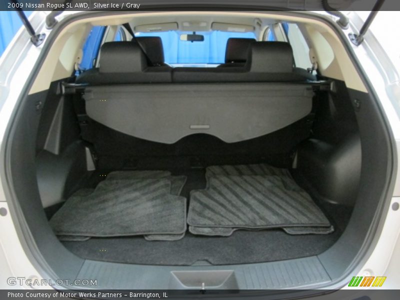 Silver Ice / Gray 2009 Nissan Rogue SL AWD
