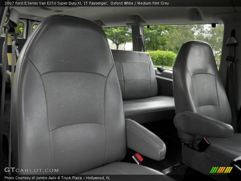 Oxford White / Medium Flint Grey 2007 Ford E Series Van E350 Super Duty XL 15 Passenger