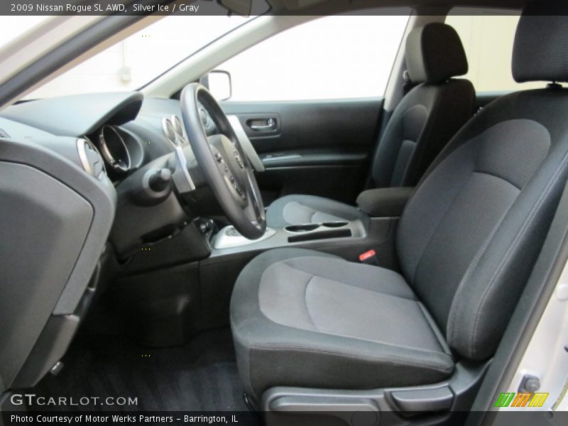 Silver Ice / Gray 2009 Nissan Rogue SL AWD