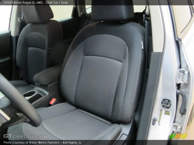 Silver Ice / Gray 2009 Nissan Rogue SL AWD
