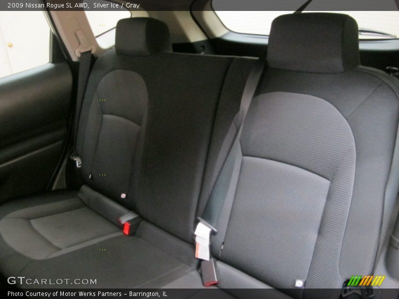 Silver Ice / Gray 2009 Nissan Rogue SL AWD