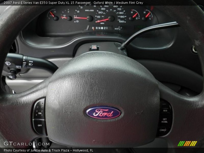 Oxford White / Medium Flint Grey 2007 Ford E Series Van E350 Super Duty XL 15 Passenger