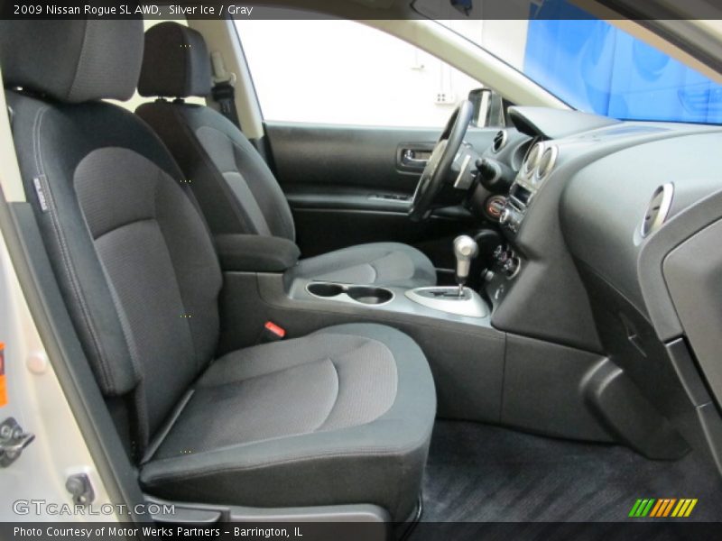 Silver Ice / Gray 2009 Nissan Rogue SL AWD