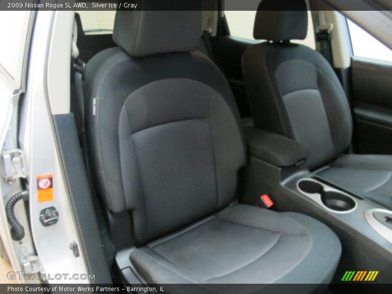 Silver Ice / Gray 2009 Nissan Rogue SL AWD
