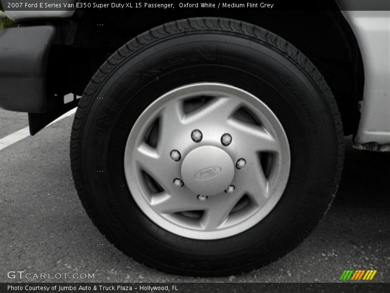 Oxford White / Medium Flint Grey 2007 Ford E Series Van E350 Super Duty XL 15 Passenger