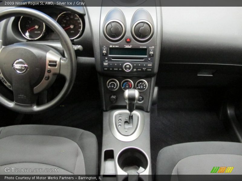 Silver Ice / Gray 2009 Nissan Rogue SL AWD