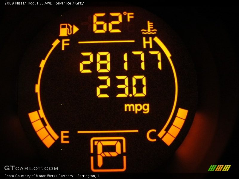 Silver Ice / Gray 2009 Nissan Rogue SL AWD