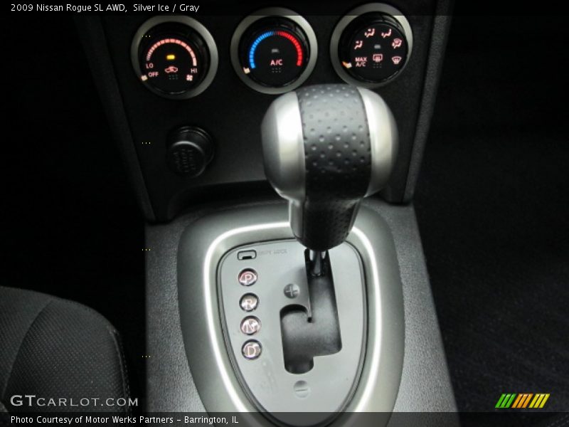 Silver Ice / Gray 2009 Nissan Rogue SL AWD
