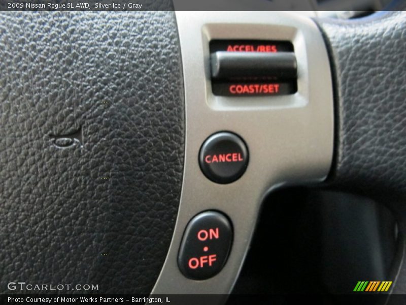 Silver Ice / Gray 2009 Nissan Rogue SL AWD
