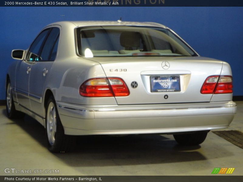 Brilliant Silver Metallic / Ash 2000 Mercedes-Benz E 430 Sedan