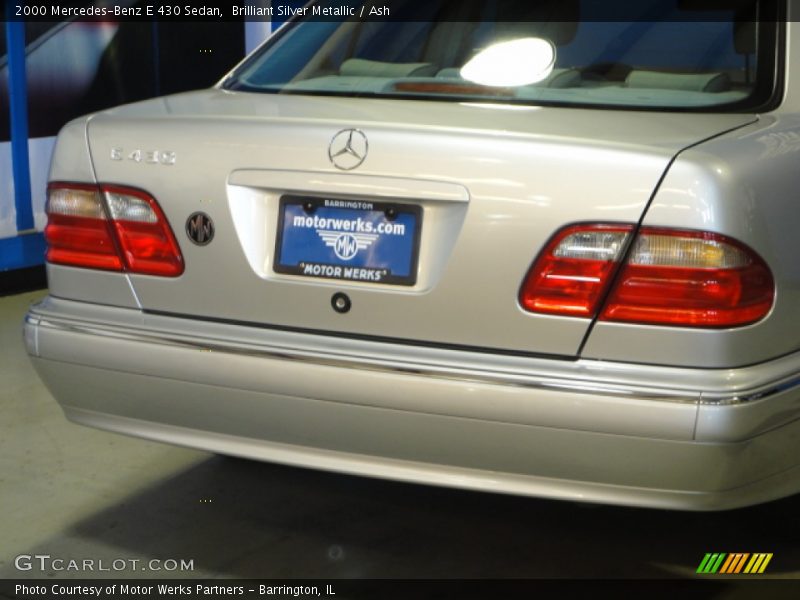 Brilliant Silver Metallic / Ash 2000 Mercedes-Benz E 430 Sedan