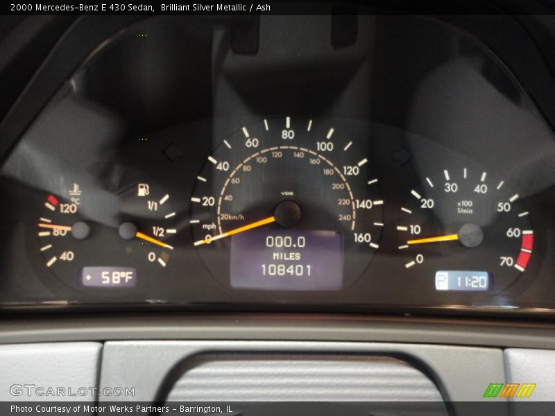  2000 E 430 Sedan 430 Sedan Gauges