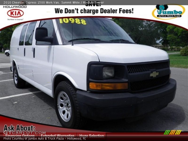 Summit White / Medium Pewter 2010 Chevrolet Express 1500 Work Van