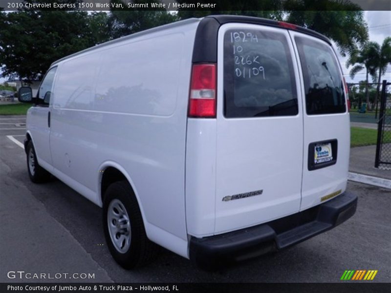 Summit White / Medium Pewter 2010 Chevrolet Express 1500 Work Van
