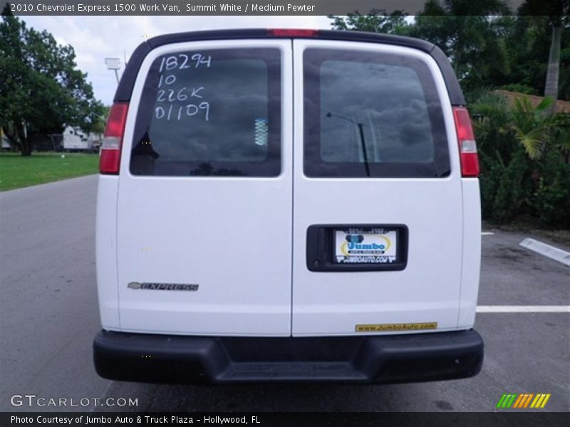 Summit White / Medium Pewter 2010 Chevrolet Express 1500 Work Van