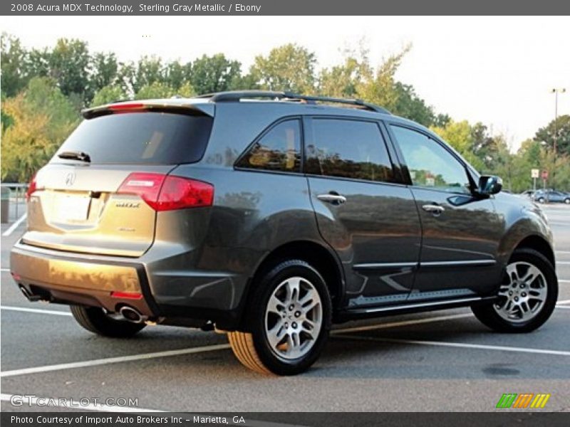 Sterling Gray Metallic / Ebony 2008 Acura MDX Technology
