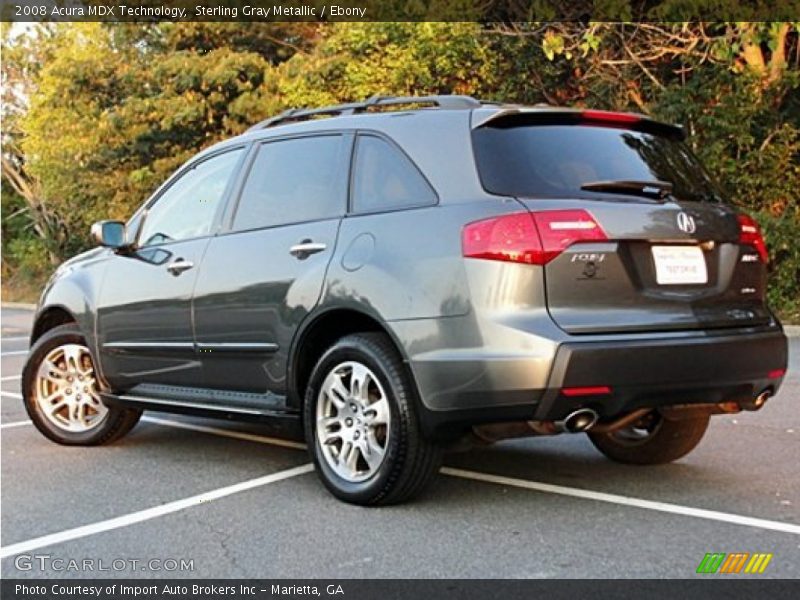 Sterling Gray Metallic / Ebony 2008 Acura MDX Technology