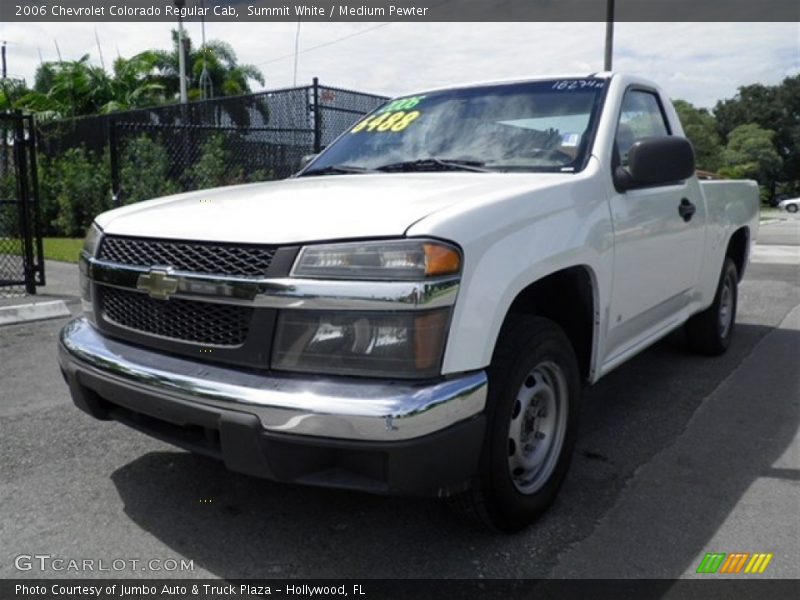 Summit White / Medium Pewter 2006 Chevrolet Colorado Regular Cab