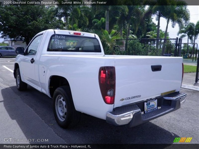 Summit White / Medium Pewter 2006 Chevrolet Colorado Regular Cab