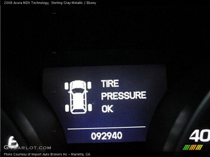 Sterling Gray Metallic / Ebony 2008 Acura MDX Technology