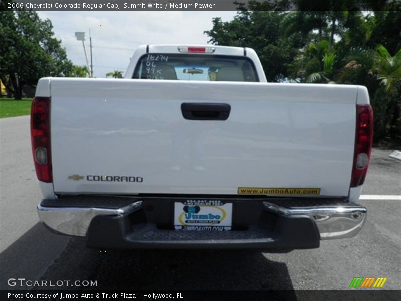 Summit White / Medium Pewter 2006 Chevrolet Colorado Regular Cab