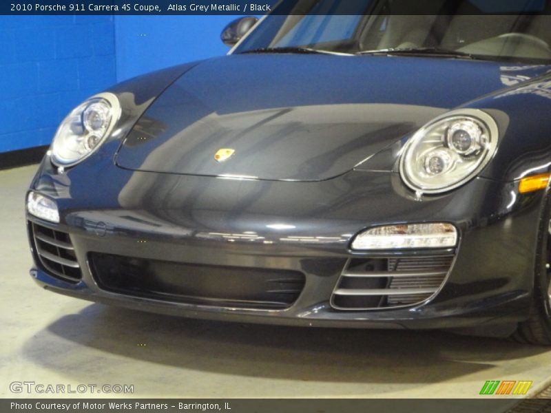 Atlas Grey Metallic / Black 2010 Porsche 911 Carrera 4S Coupe