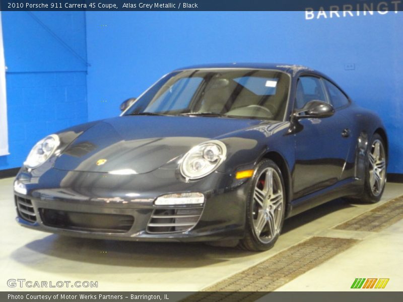 Atlas Grey Metallic / Black 2010 Porsche 911 Carrera 4S Coupe