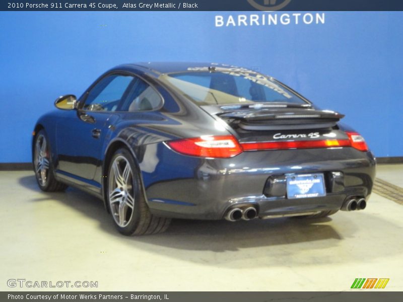 Atlas Grey Metallic / Black 2010 Porsche 911 Carrera 4S Coupe