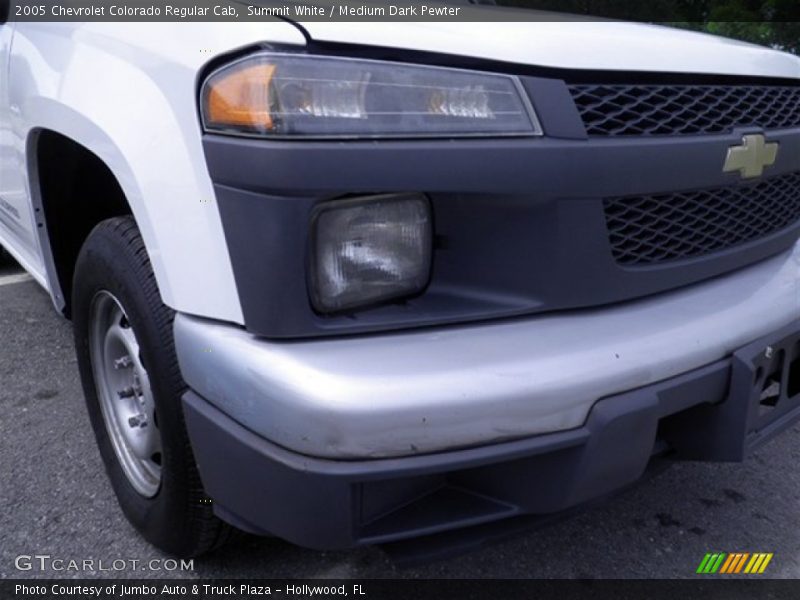 Summit White / Medium Dark Pewter 2005 Chevrolet Colorado Regular Cab