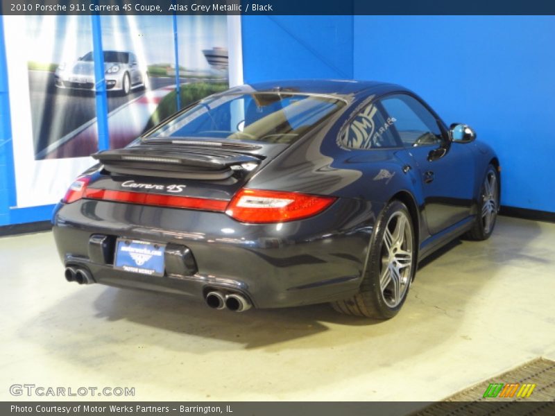Atlas Grey Metallic / Black 2010 Porsche 911 Carrera 4S Coupe