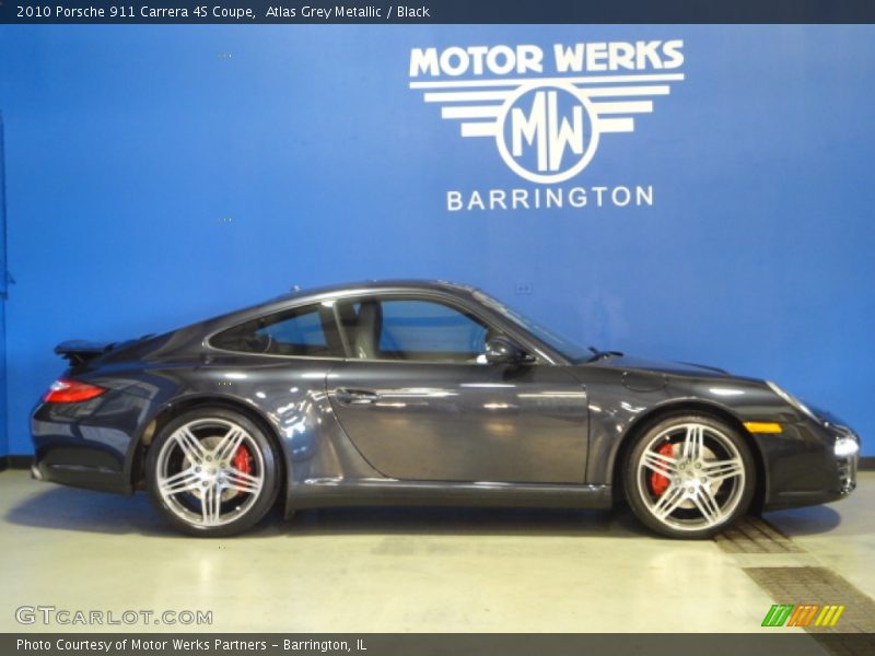 Atlas Grey Metallic / Black 2010 Porsche 911 Carrera 4S Coupe