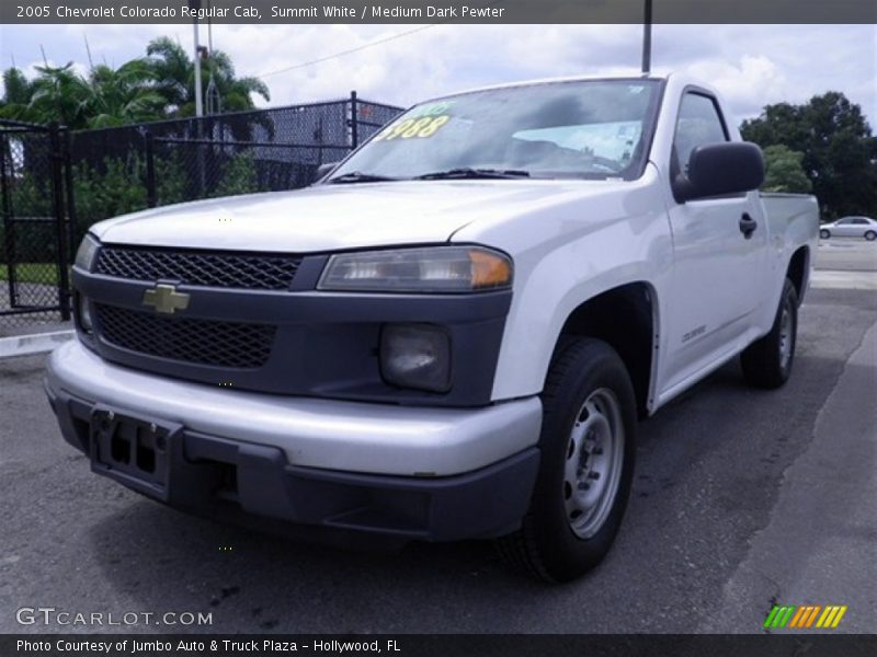 Summit White / Medium Dark Pewter 2005 Chevrolet Colorado Regular Cab