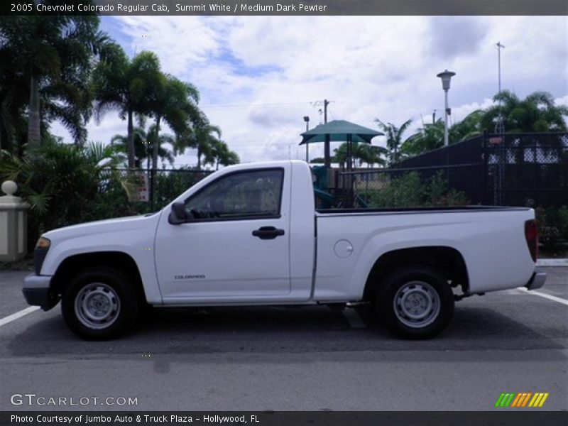 Summit White / Medium Dark Pewter 2005 Chevrolet Colorado Regular Cab