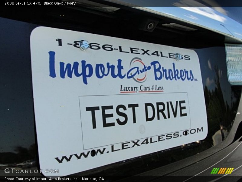 Black Onyx / Ivory 2008 Lexus GX 470