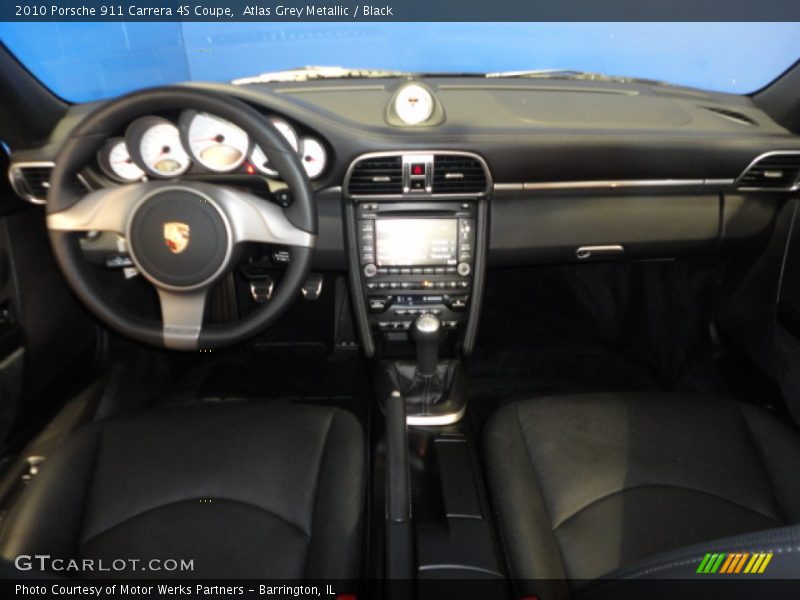 Atlas Grey Metallic / Black 2010 Porsche 911 Carrera 4S Coupe