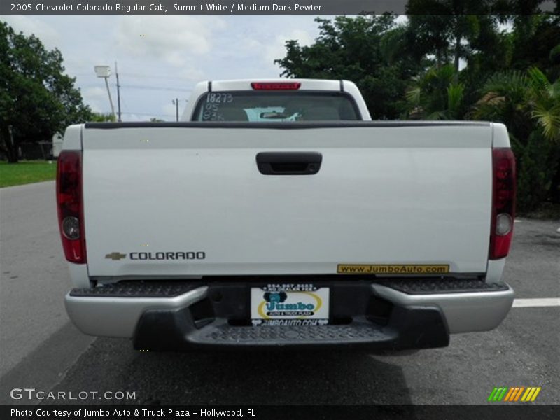 Summit White / Medium Dark Pewter 2005 Chevrolet Colorado Regular Cab