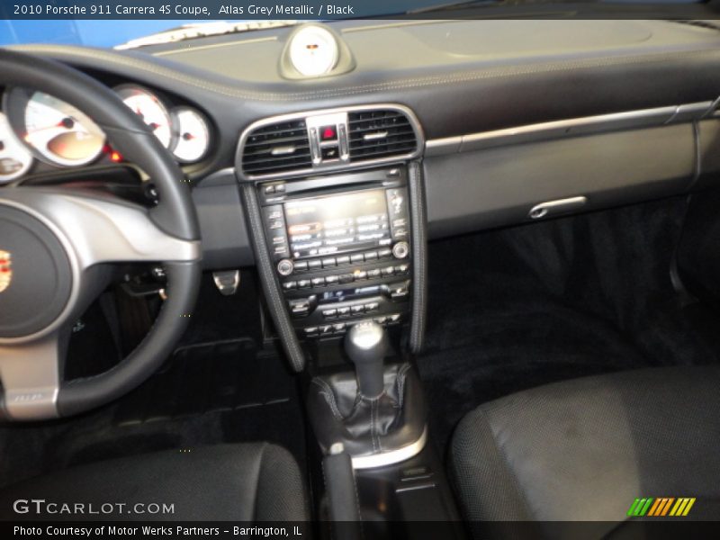 Atlas Grey Metallic / Black 2010 Porsche 911 Carrera 4S Coupe
