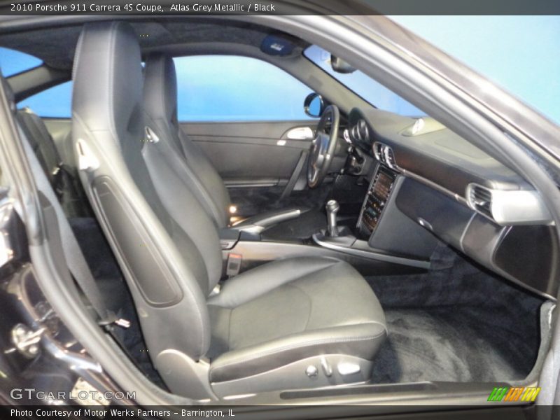 Atlas Grey Metallic / Black 2010 Porsche 911 Carrera 4S Coupe
