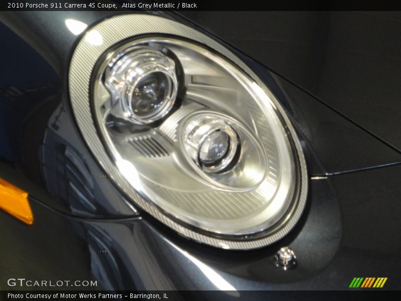 Atlas Grey Metallic / Black 2010 Porsche 911 Carrera 4S Coupe
