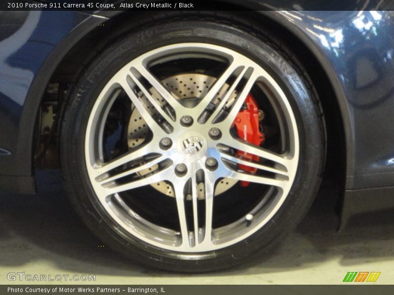 Atlas Grey Metallic / Black 2010 Porsche 911 Carrera 4S Coupe